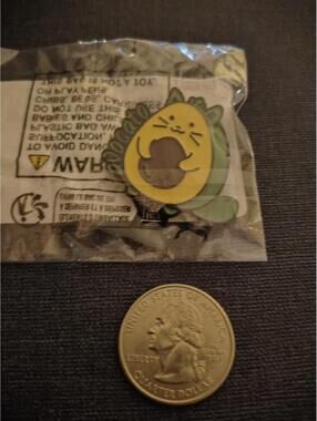 Avacato Pin (Cat Avocado) - Jacket Vest Backpack Bag -NEW